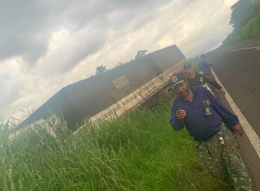 Imagem de compartilhamento para o artigo Motorista evita tragédia após carreta perder freio na Serra Sucuriú, em Paraíso das Águas da MS Todo dia